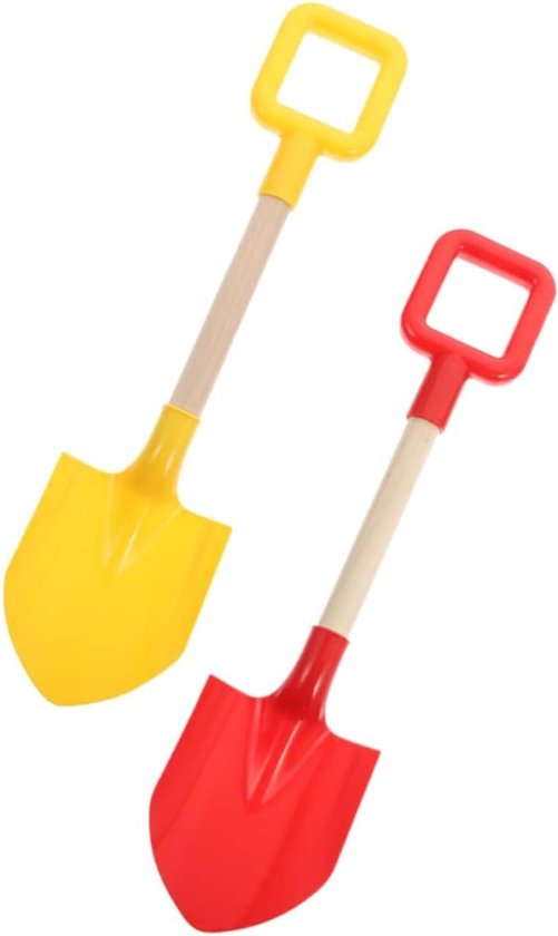 Kinderschep met Handvat - Strandschep Tuingereedschap - Buitenspelen Zandbak - Stevig Plastic Ontwerp - 39 cm Lengte - Diverse Kleuren