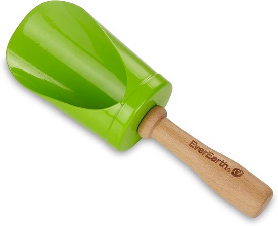 Kinderschep Tuinhulpmiddel Metaal met Houten Handvat voor Zandbak en Tuin van Merkloos	