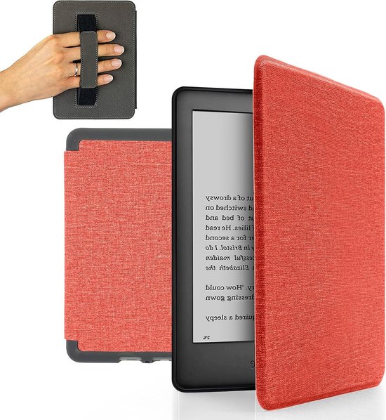 Kindle Paperwhite 10e Generatie Hoes - Roze Flip-case met Polsband van Kindle