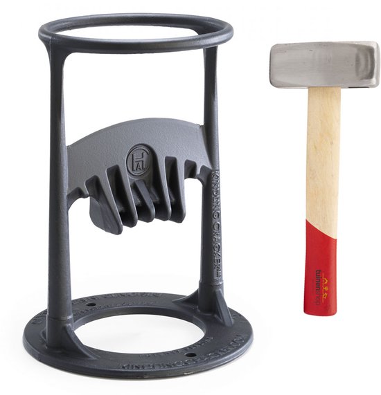 Kindling Cracker + Moker Houtklover - Gietijzer - Zwart van Kindling Cracker