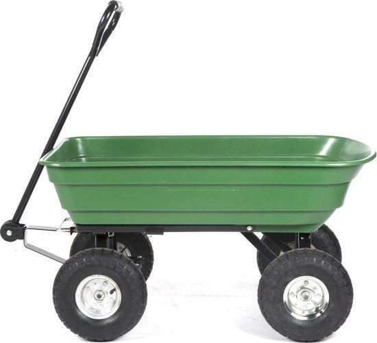 Kinzo Garden Tuinkar - Transportkar met Kiepfunctie - Multifunctionele Bolderkar - 75 Liter - 200 kg Laadvermogen van Kinzo