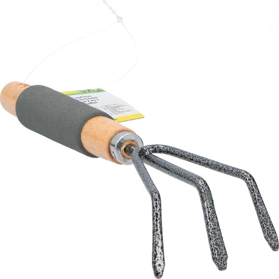 Kinzo Handcultivator Met Foamgrip 29 X 9 Cm Staal Grijs van Merkloos	