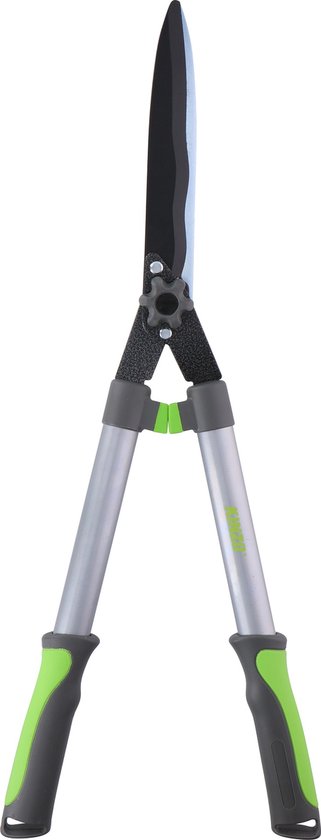 Kinzo Heggenschaar - 65CM - met Llaflon Bladen - Extra Sterk - Roestbestendig - Non-Stick Bladen - Grijs/Groen van Kinzo