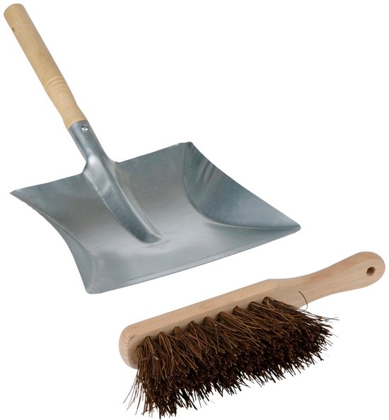 Kinzo Stoffer en blik 2pc - 2 Stuks - Afmeting 40x20 mm - Hout van Merkloos	