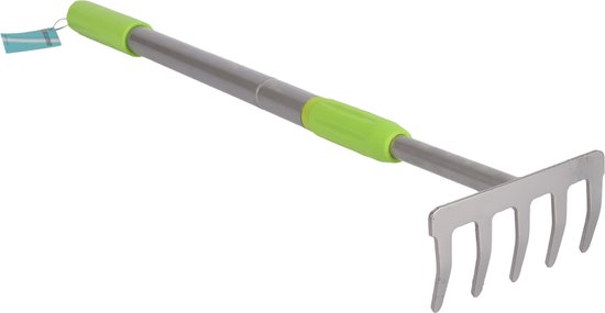 Kinzo Telescopische Hark 63-90cm Pvc/staal van Kinzo