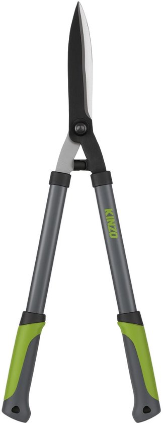 Kinzo Telescopische Heggenschaar 65-85 cm – Handmatige Heggenschaar met Anti-aanbaklaag – Ergonomische Tuinschaar – Lichtgewicht Snoeigereedschap voor Heggen en Struiken van Kinzo