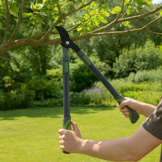 Kinzo Telescopische Snoeischaar 51-78CM - Takkenschaar Uitschuifbaar - Snoeischaar met Anti-Kleeflaag - Ergonomische Heggenschaar - Tuingereedschap van Kinzo