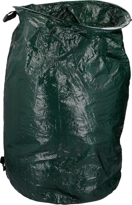 Kinzo Tuinafvalzak 120 L - Bladresten en GFT Afval - Handvat - Herbruikbaar en Opvouwbaar - Grijs van Kinzo