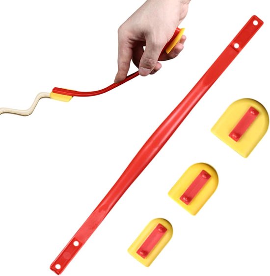 Kit Afwerkingsgereedschap - Voegenschraper Set - Tegelwerk en Klussen - Voorkomt Verspilling - 29.6 x 7.3 cm - Grijs