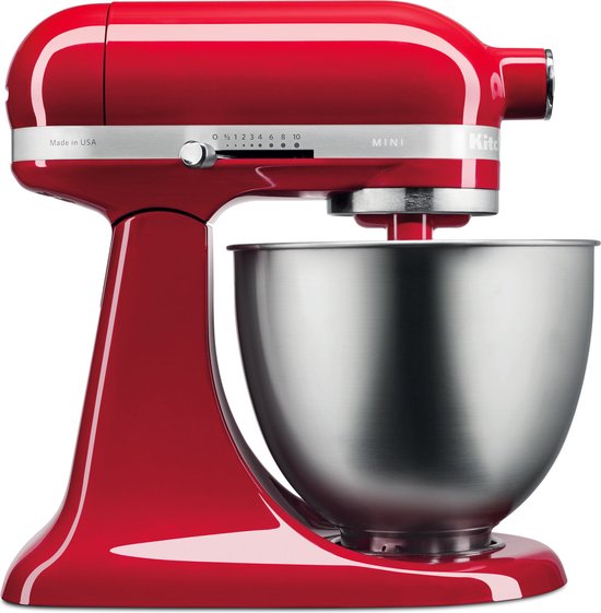 KitchenAid Mini 5KSM3311X - Keukenmachine - Rood van KitchenAid