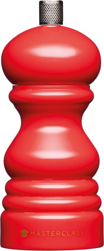 Kitchencraft Zout- Of Pepermolen Masterclass 5,2 X 12,5 Cm Rood