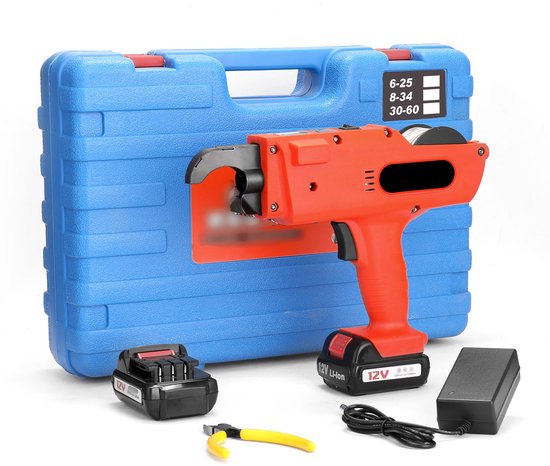 KKmoon 12 V Automatische 8-34MM Wapeningsbindmachine, draadloos en oplaadbaar van Merkloos	