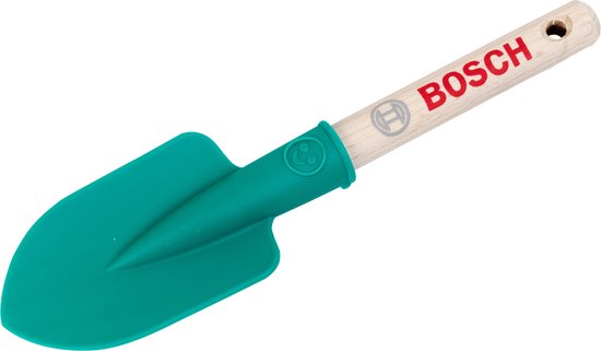 Klein Toys Bosch tuin handschop - 22x6x2,5 cm - ronde vorm - incl. houten handgreep en ophangoog - groen van Klein Toys