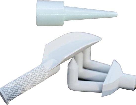 Klein Tuingereedschap Set - Onkruid Wieden - Gazon Onderhoud - Ergonomische Handgrepen - 14 x 13 x 10 cm - Grijs