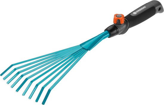Kleine bezem combisystem: Draadhandbezem voor het aanvegen van tuinafval werkbreedte 12 cm gemaakt van kwaliteitsstaal ergonomische handgreep corrosiebestendig (8919-20)