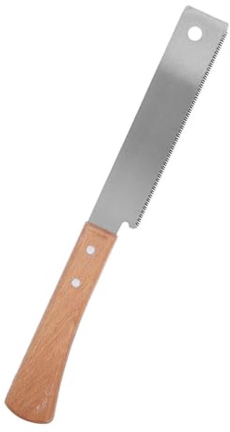 Kleine handzaag voor precisie houtbewerking – 12 inch zaag met houten greep van Merkloos	