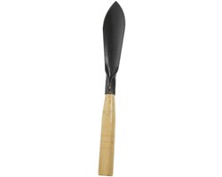 Kleine schep met houten handvat, lichtgewicht tuingereedschap, geschikt voor efficiënt planten en graven in tuinen, boomgaarden en gazons, totale lengte 31 cm van Merkloos	
