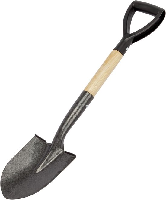 Kleine schop - Handgereedschap - Tuinieren en strand - Ergonomisch D-handvat - 28 inch - Metaal