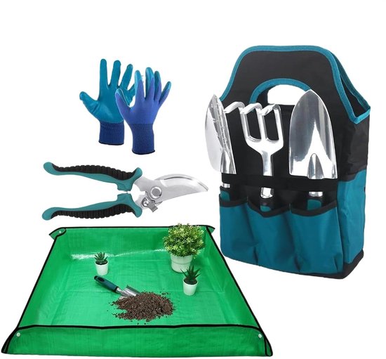 Kleine Tuingereedschapsset - Bloemenkweker Plantenschaar - Planten Verzorgen - Ergonomisch Antislip Handvat - 30 x 10 x 8 cm