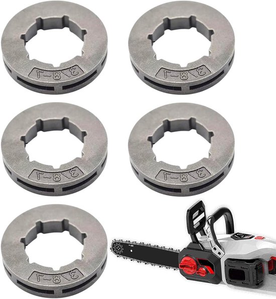 Kleine Wig Tandwiel - Koppelingtrommel Set - Zaagketting Vervanging - Verminderd Wrijvingsverlies - 5 Stuks - Metaal