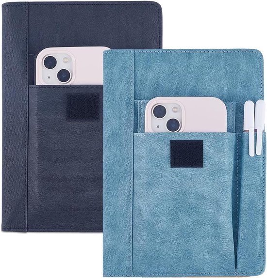 Kleur Boek Cover PU Lederen Waterdichte Boek Mouw - Herbruikbare Boek Protector voor Paperbacks - Notebook Wraps met Pen Zakken voor Boek Liefhebbers - Klasgenoot Geschenken 2.4 × van YUNJUER