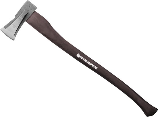 Kloofbijl - Houthakker bijl - Extreem hout splijten - Gesmede kop - 80 cm - Natuurlijk