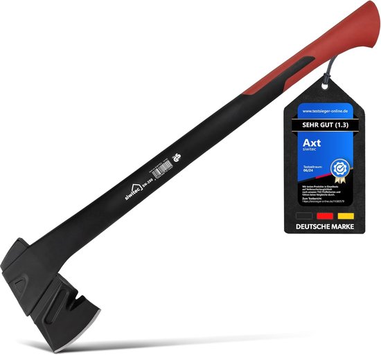 Kloofbijl met Beschermkap en Glasvezelversterkte Handgreep - Ideaal voor Houtsplijten van Fiskars