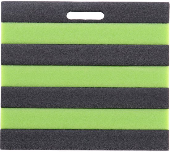 Kniemat zwart-groen comfortabel tuinieren 35x30 cm speelplezier. van TS24