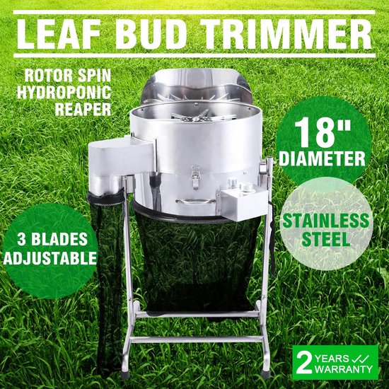 Knoptrimmer - Trimmerkop - Elektrische Snijmachine - Hydrocultuur Bladknoppen Trimmachine - 18 Inch Professionele Plantentrimmer - Tuingereedschap - Zilver van Merkloos	