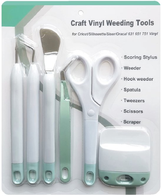 Knutselgereedschapsset voor Vinyl Wieden - 6 Stuks Basis Tools van Merkloos	