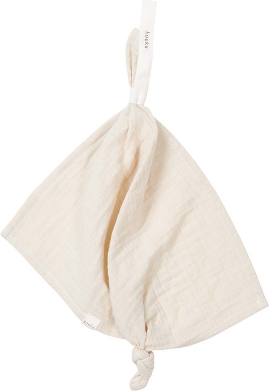 Koeka speendoekje Faro - hydrofiel katoen - wit van Koeka