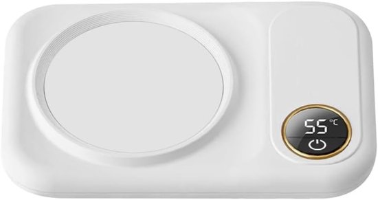 Koffiemok warmer - 10W USB elektrische mok verwarmingsmat - 8H automatische uitschakeling - 3 temperatuurinstellingen voor bureau thuiskantoor - verwarming koffie thee water melk drank warme