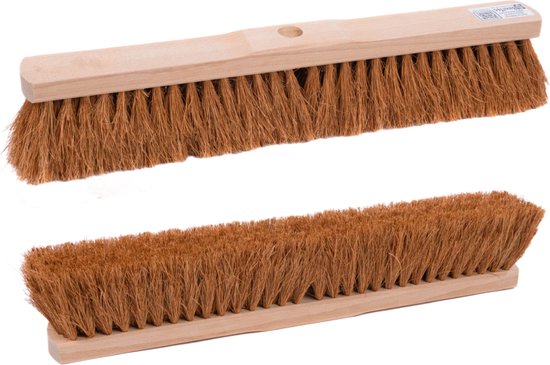 Kokosbezem natuurvezel/plantaardige vezel met steelgat voor standaard steelveegbezem - kokosharen - zaalbezem - kamerbezem - zaalveger- 40 cm 2 x van Merkloos	