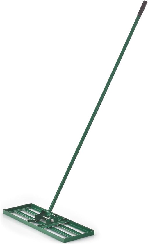 KOMFOTTEU Gazonnivelleringhark, levelling-rek met 170 cm ergonomische handgreep, vlakvlakker, gazonschep, gazongereedschap voor golf, tuingras, achtertuin, 91 x 25 cm van Merkloos	