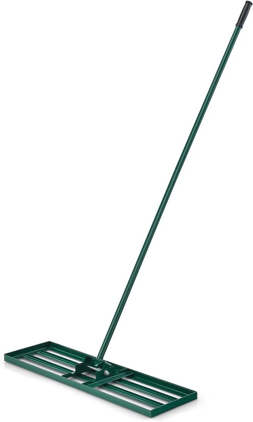 KOMFOTTEU Gazonrakel Levelling-rakel met 170 cm ergonomische handgreep, vlakebner gazonschuif, gazongereedschap voor golf, tuingras, achtertuin (106 x 25 cm) van Merkloos	