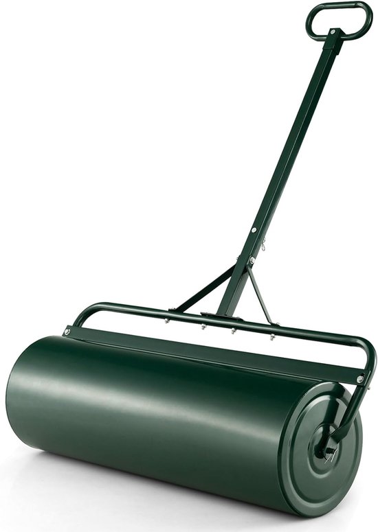 KOMFOTTEU Tuinwals 63L, 90 cm, met vuilafstotende handwals, tuinwals vulbaar met water & zand, graswals, tuin- en parkwals (Groen) van Merkloos	