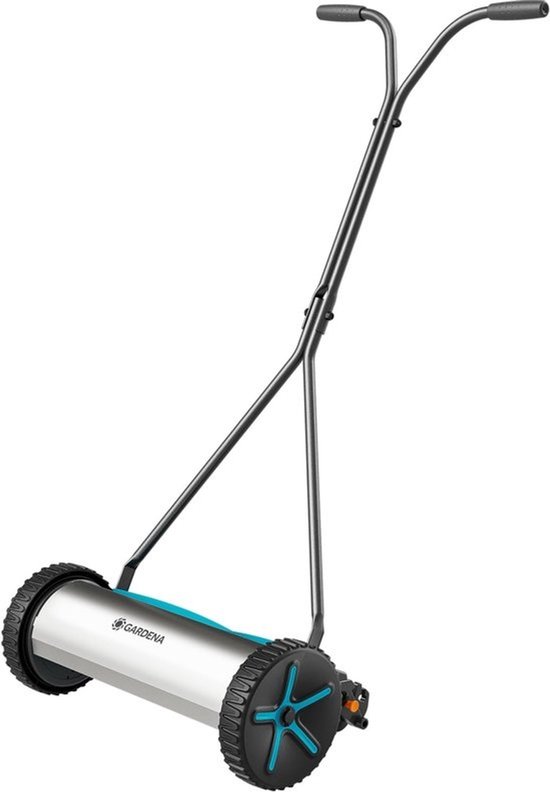 Kooimesmaaier - Handgrasmaaier - Engels Gazon Maaien - Wrijvingsloze Technologie - 40 cm Maaibreedte - Grijs