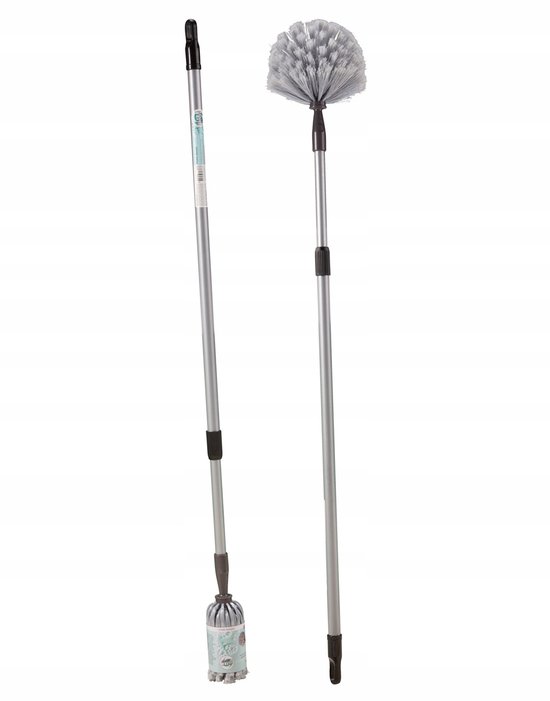Koopman - Telescoop Stoffer - Grijs - 159cm - Ergonomisch