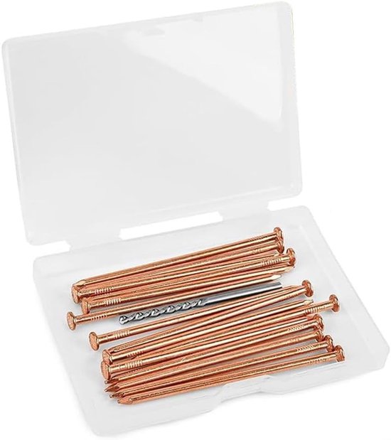 Koperen Nagelspikes - Boomstronk Verwijderaar - Boomstronken Doden - 4 Inch Lengte - 25 Stuks - Koper van Merkloos	