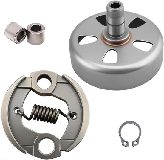 Koppeling Trommel Kit - Reparatieset Tuin - Onderhoud Tuinapparatuur - Duurzame Metalen Constructie - Diverse Modellen - Zilver