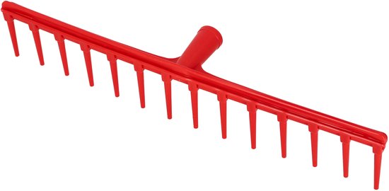KOTARBAU® Bladhark, Tuinhark, Kunststof Bladhark, 54 cm, 14 Tanden, Zonder Steel, Extra-Click Systeem, Lichtgewicht Hark, Ergonomisch Ontwerp, Bladbezem voor Tuin, Rood van Merkloos	