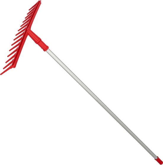 KOTARBAU Hark, Plastic 54 cm, 14 Tanden, Aluminium Steel, Extra-Click van Merkloos	