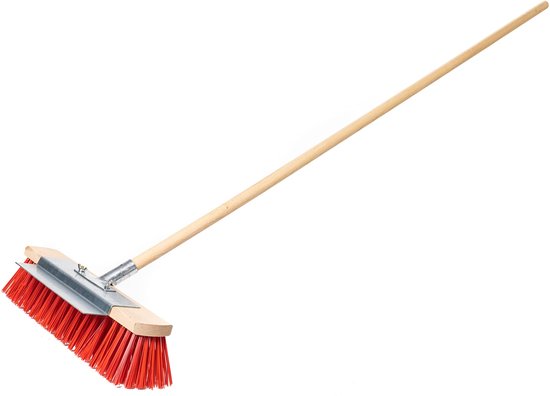 KOTARBAU® Straatbezem, met Kratzkante, Tuinbezem, 40 cm, Veegbezem, met Steel, Harde Bezem voor Buiten, Buitenbezem, Stevige Straatbezem van Merkloos	