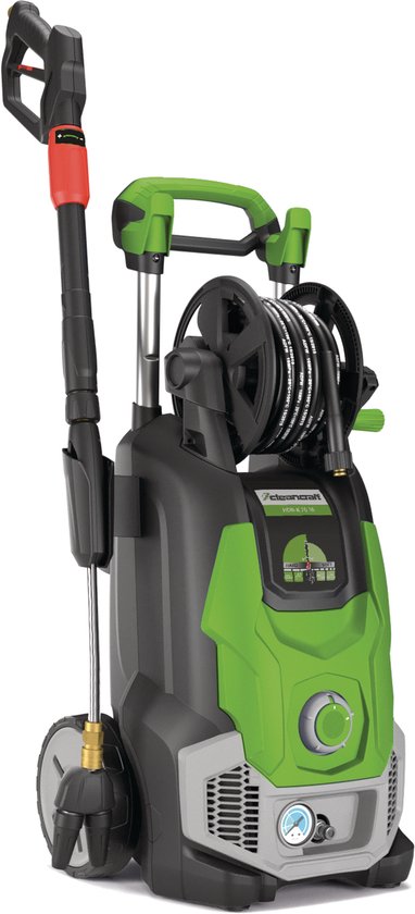 Koudwater hogedrukreiniger met twee drukstanden via manometer - werkdruk 107 bar - 700 l/U - 2,8 kW 230 V Cleancraft HDR-K 70-16 van Merkloos	