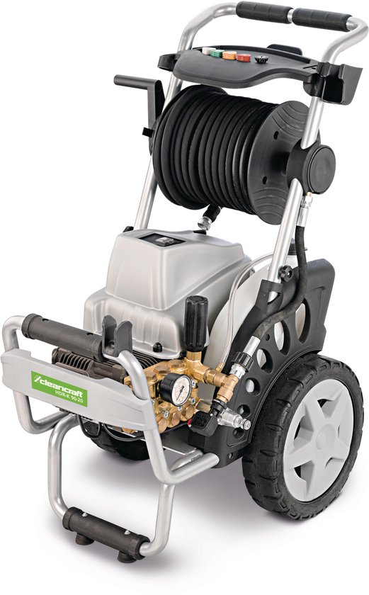 Koudwater hogedrukreiniger voor de professional - werkdruk 185 bar - 900 l/U - 7,4 kW 400 V Cleancraft HDR-K 90-20 van Merkloos	