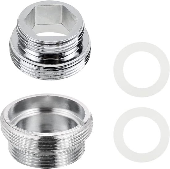 Kraanadapter M22 naar M18 - 2 Stuks - Waterfilter Connector voor Keukenkranen van Sundiscount