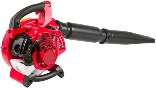 Krachtige Bladblazer Benzine 25.4CC - Tuinblazer - Lichtgewicht & Draagbaar - Rood/Zwart van Merkloos	