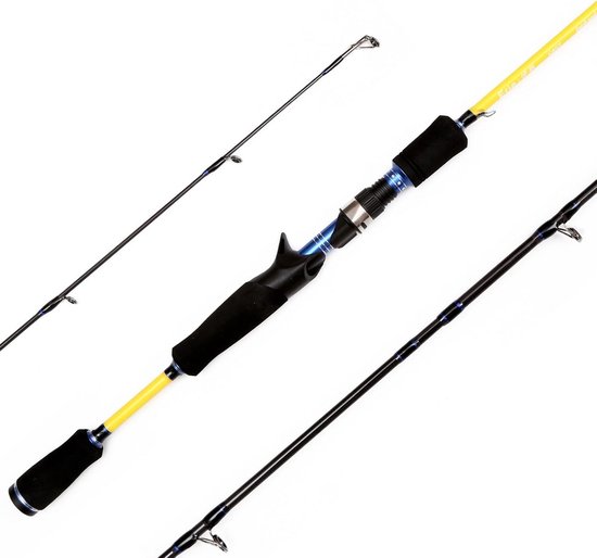 Krachtige Carbon Spinhengel en Baitcaster Hengel - Lichtgewicht 2-delige Vissershengel - 180 cm tot 210 cm