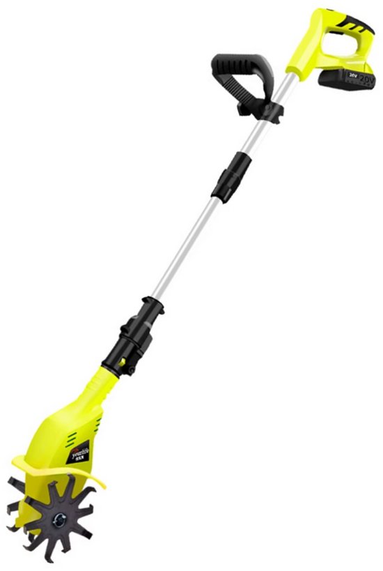 Krachtige Cultivator - Elektrische tuinfrees - Dubbelzijdige werking - Draadloos - Lichtgewicht - Accu - Verstelbare steel - Verticuteermachines - 17cm diep van TotalTools