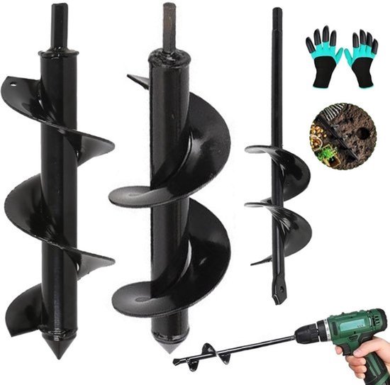Krachtige Grondboor voor Boormachine - Geschikt voor Tuin en Aarde